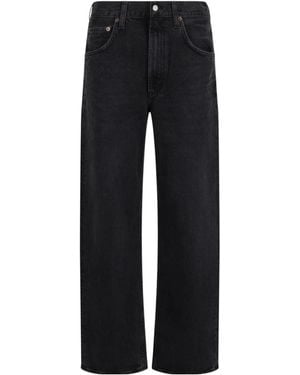 Agolde Five-Pocket Denim Trousers - Black