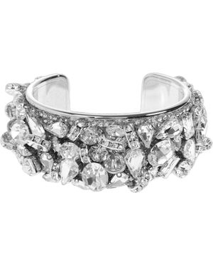 Dries Van Noten Embellished Cuff Bracelet - White