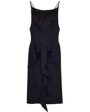 ShuShu/Tong Long Ruffled Dress - Black