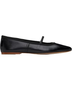 A.P.C. Round-Toe Slip-On Ballerina Shoes - Black