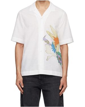 Paul Smith Short-Sleeved Collared Shirt - White
