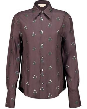 Marni Long-Sleeved Shirt - Purple