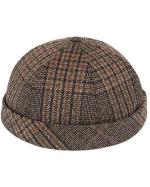 Gucci Check Cotton Double G Hat - Brown