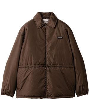 Miu Miu Padded Technical Fabric Blouson Jacket - Brown