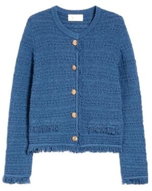 iBlues Straight Cardigan - Blue