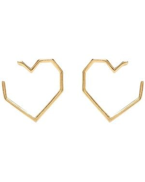 Aliita 14Kt Corazón Earrings - Multicolour