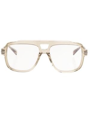 Balmain Square-Frame Glasses - White