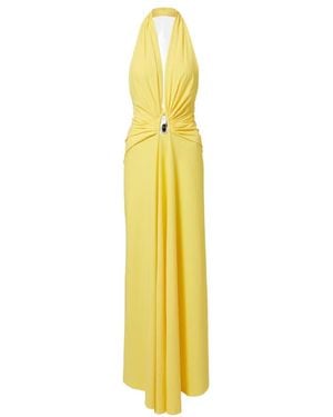 Christopher Esber Embellished Ruched Jersey Maxi Dress - Metallic