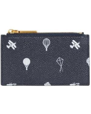 Thom Browne Pebble Zipper Purse - Blue