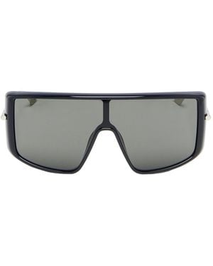 McQueen Eyewear T-Bar Visor Sunglasses - Grey