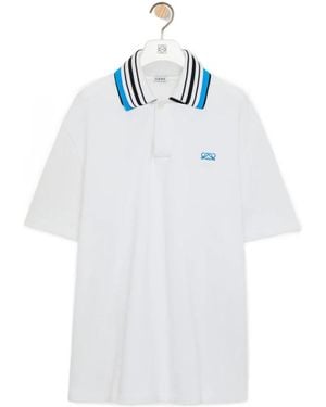 Loewe Side Slits Polo Shirt - White