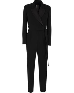 Weekend by Maxmara Baviera Cady Wrap Around Jumpsuit - Black