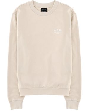 A.P.C. Logo Crewneck Sweatshirt - Natural
