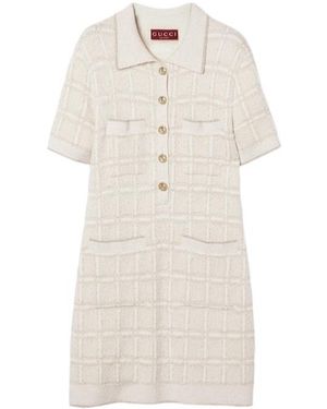 Gucci Plaid Dress - White