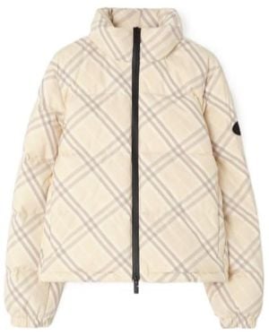 Burberry Check Ambleside Puffer Jacket - Natural