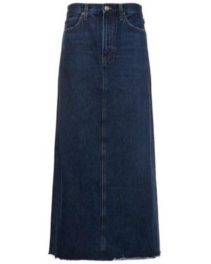 Agolde Belt Loop Skirt - Blue