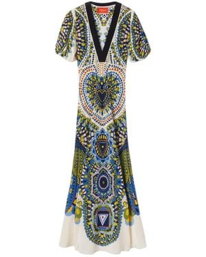 La DoubleJ V-Neck Dress - Green
