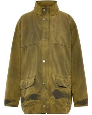 Maison Margiela Oversized Drawstring Jacket - Green