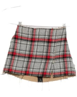 R13 Plaid Skirt - Red