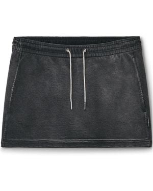 Alexander Wang Terry Mini Skirt - Black