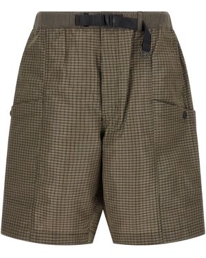 Comme des Garçons Vichy Bermuda Shorts - Green