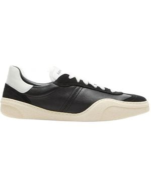 Acne Studios Lace-Up Paneled Sneakers - Black