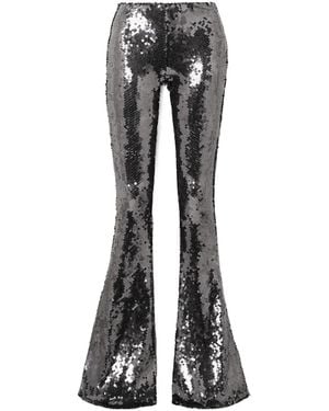 16Arlington Sequined Flared Casual Pants - Black