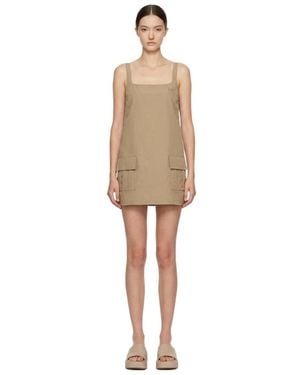 Marissa Chiara Workwear Suspender Dress - Natural