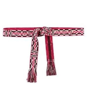 Isabel Marant Colorful Woven Belt - Red