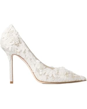 Jimmy Choo Pointed-Toe High Heels - White