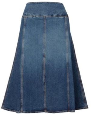 Alaïa Denim Skirt - Blue