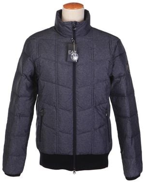 EA7 Logo Down Jacket - Blue