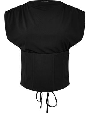 Barbour Sandra Corset Top - Black