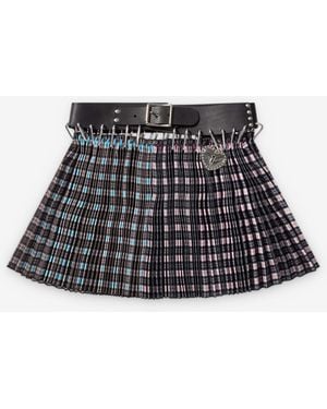 Chopova Lowena Mini Carabiner Skirt - Black