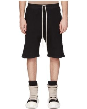 Rick Owens Concordians Pusher Shorts - Black