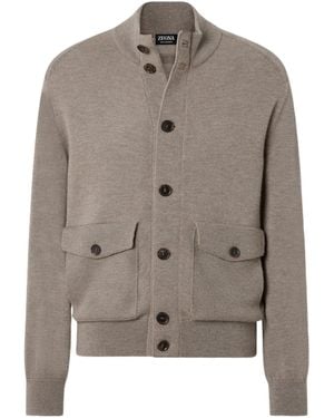 ZEGNA Button-Up Cardigan - Grey