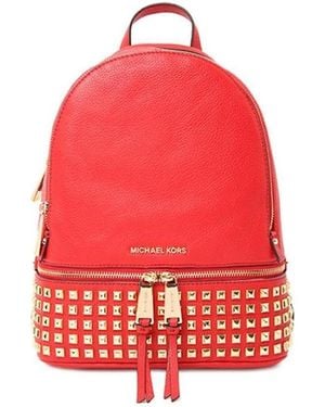 Michael Kors Rivet Detail Backpack - Red