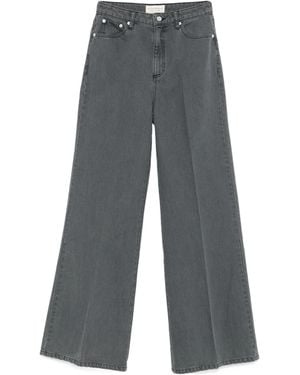 Officine Generale Romy Faded Wide-Leg Jeans - Grey