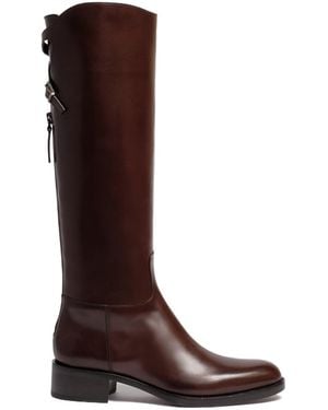Sartore Round-Toe Tall Boots - Brown