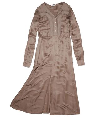 Acne Studios V-Neck Dress - Brown