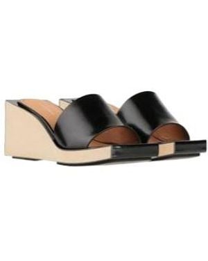 Maison Margiela Simple Leather Sandals - Black