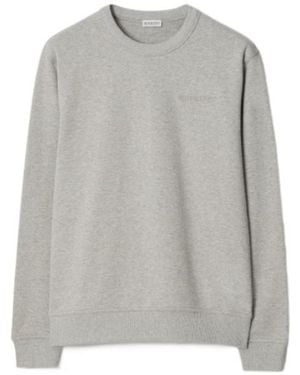Burberry Logo Cotton Sweatshirt - Grey