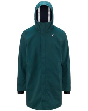 K-Way Thomas Bonded Hooded Parka - Green