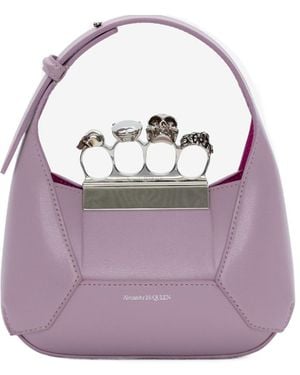 McQueen Jeweled Mini Shoulder Bag - Purple