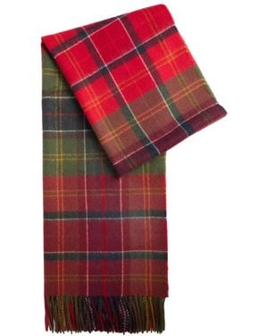 Barbour Tartan Plaid Scarf - Red