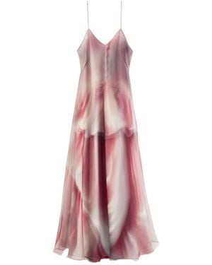 Maison Margiela Porcelain Print Sleeveless Dress - Pink