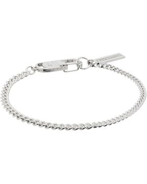 NUMBERING Cuban Chain Bracelet - White
