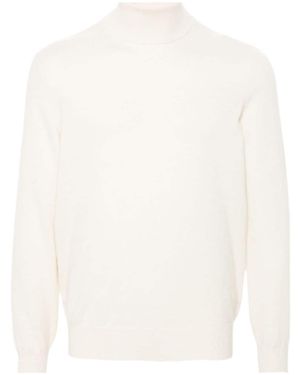 Brunello Cucinelli Turtleneck Knitted Jumper - White