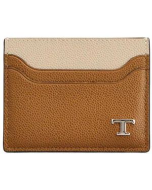 Tod's Bi-Fold Card Wallet - Natural