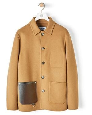 Loewe Shearling Aviator Jacket - Natural